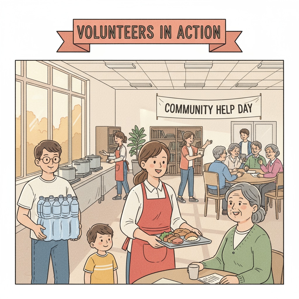 Students involved in volunteer extracurricular activities for international study abroad application enhancement