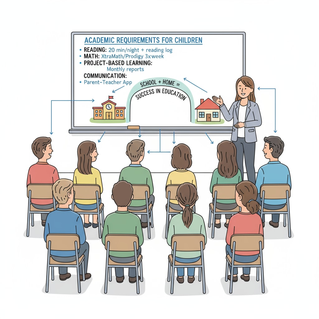 A teacher explaining academic requirements to parents in the context of child tax credit, academic performance, and parental responsibility