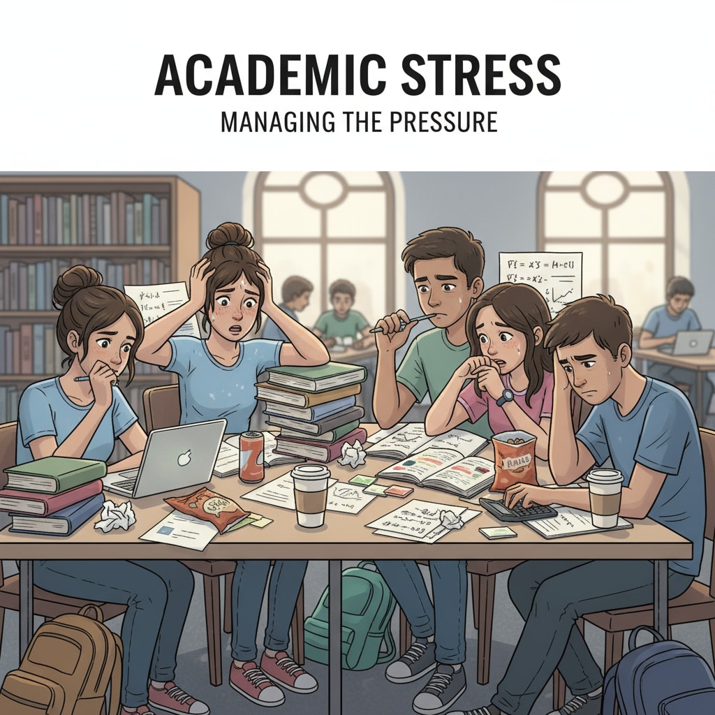 High school students struggling with their studies