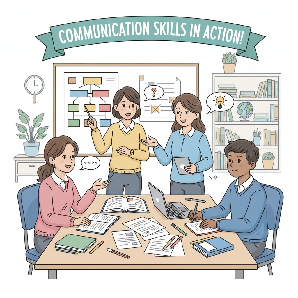 Students practicing communication skills in school to build coping abilities for real life