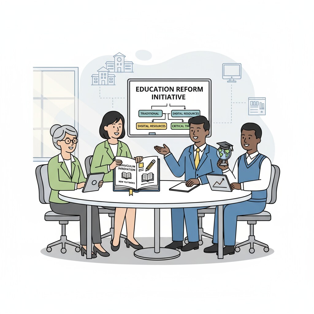 A group of educators and policymakers discussing education reform Educators and policymakers discussing education reform for addressing educational inequality and career planning