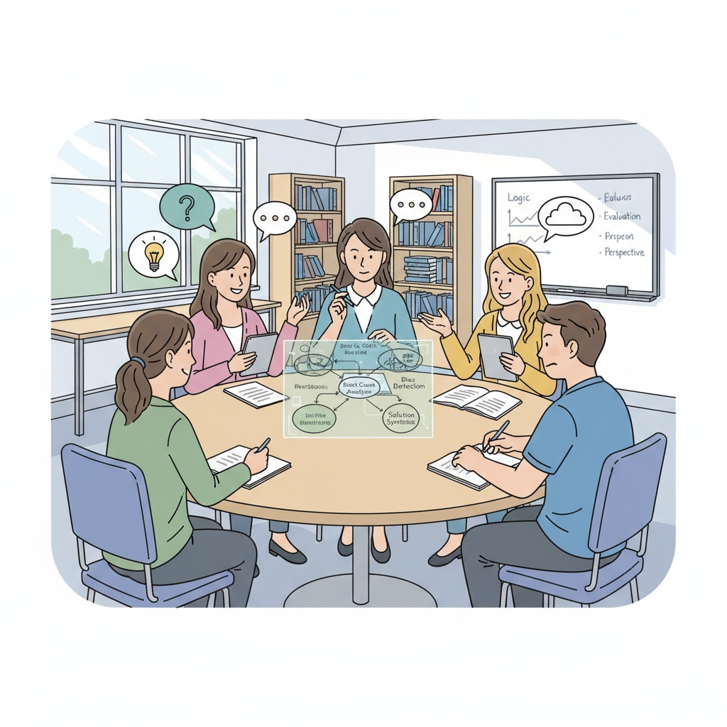 Students engaged in critical thinking, a skill often neglected in standardized tests related to memory assessment.