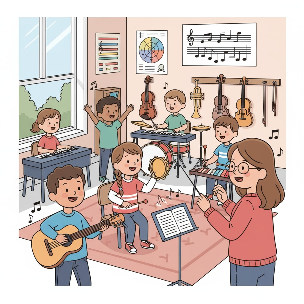 Students in a music class related to special subject teachers, curriculum arrangement, and teacher substitution