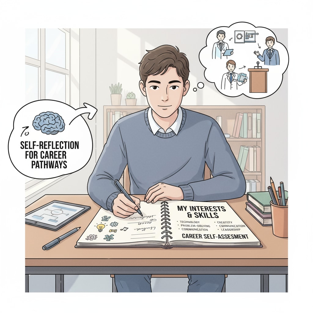 Student reflecting on career planning, high salaries, and confusion through self-assessment