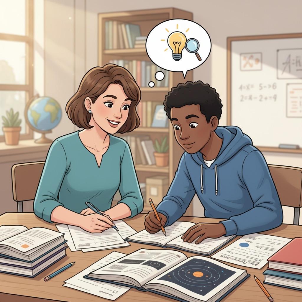 In-person tutoring session