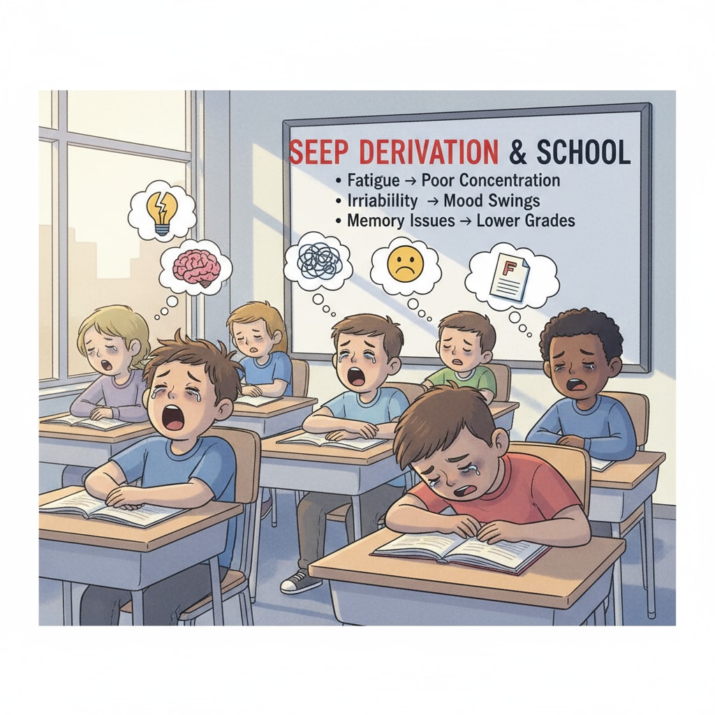 Tired K12 students in classroom showing signs of sleep deprivation related to mental health and school stress