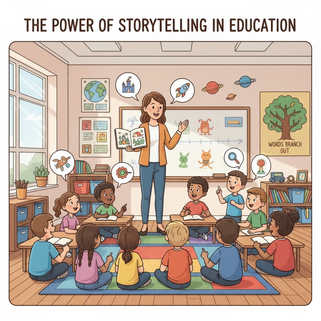 Storytelling in K12 education, facilitating identity transformation as in 