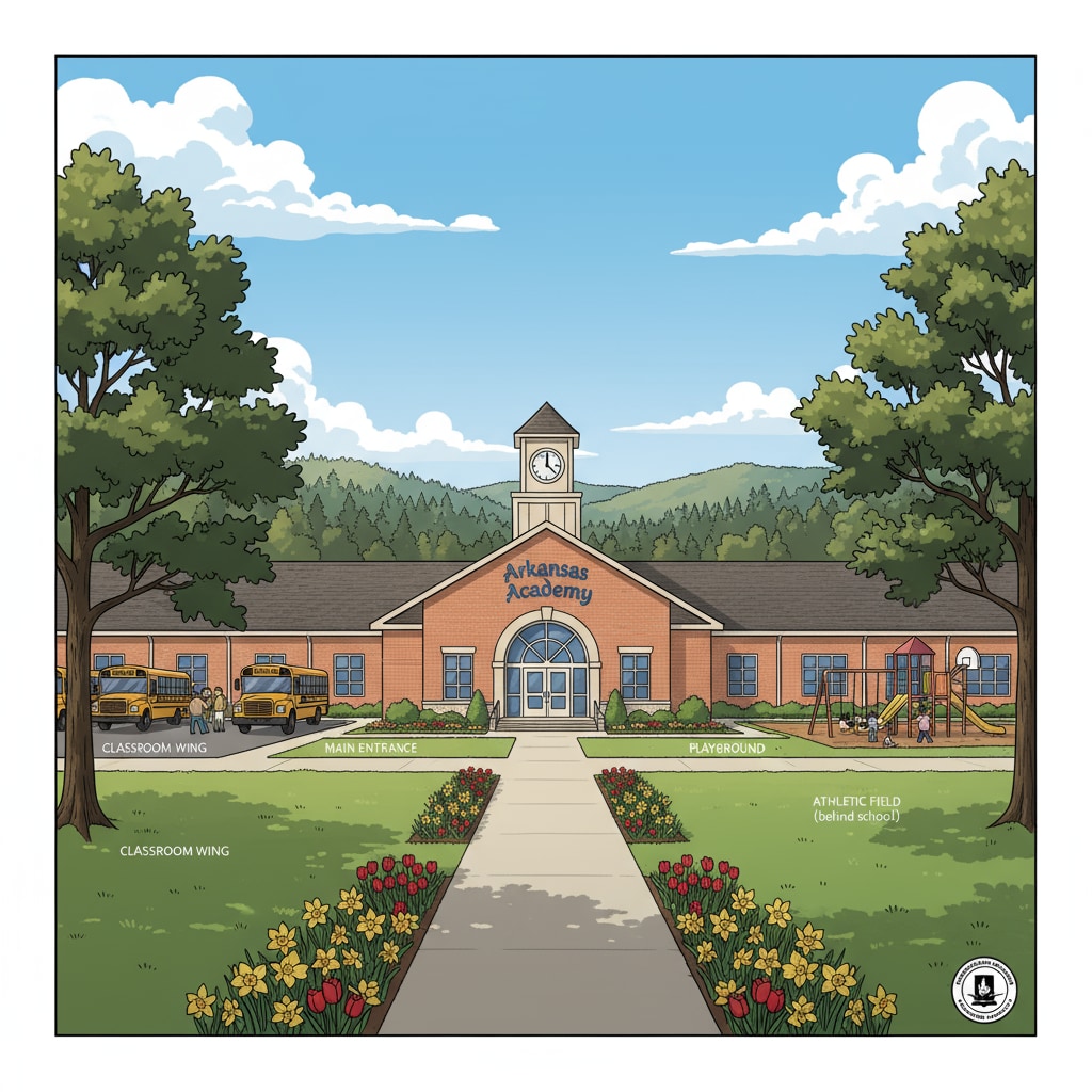 Education quality in Arkansas - school building