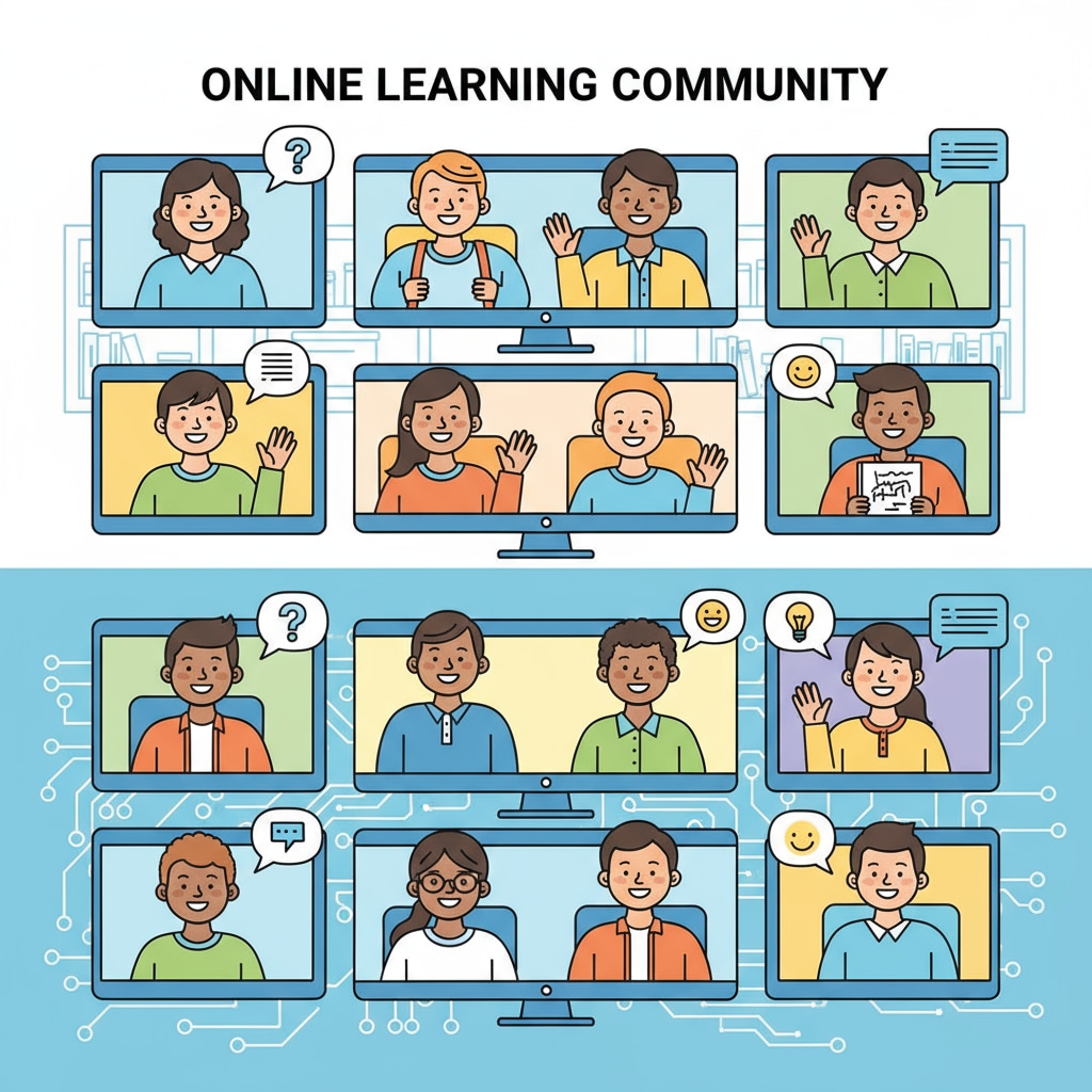 K12 students experiencing a sense of community despite FOMO in online learning.