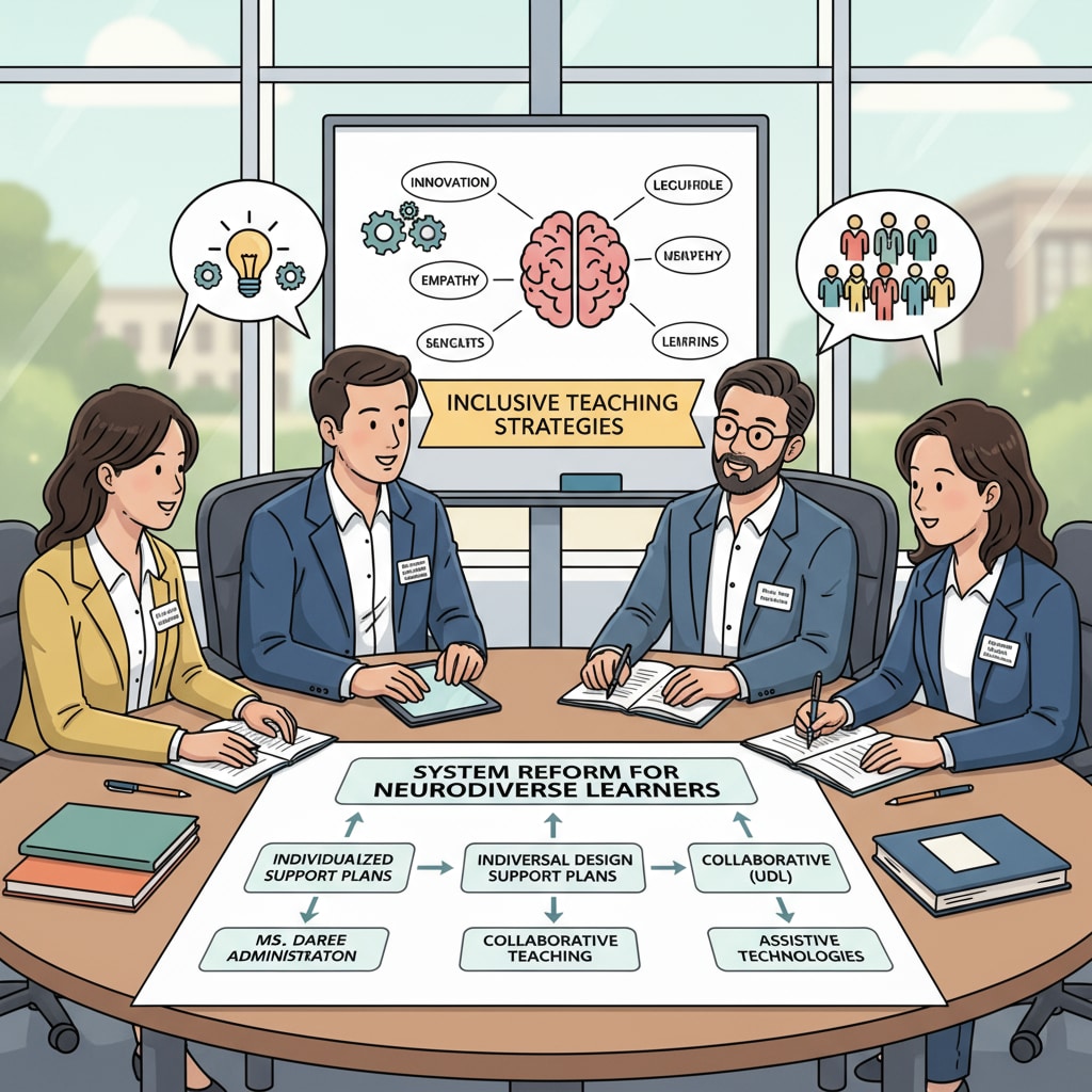 Educators collaborating for system reform in neurodiversity education