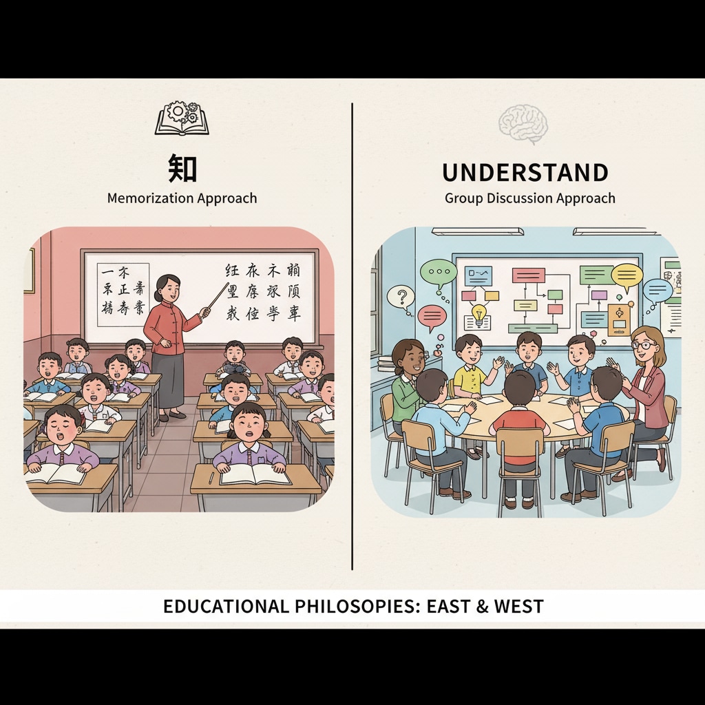 Visual representation of the cultural values associated with 'Zhi' and 'Understand' in educational settings