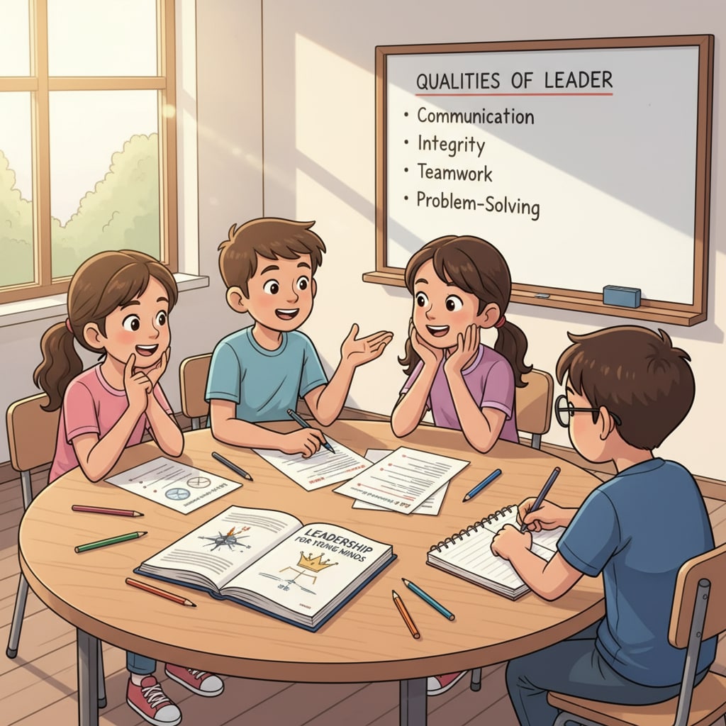 K12 students discussing leadership in relation to General Motors' IQ research