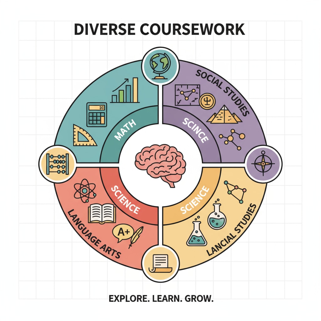 Visual of diverse coursework for K12 students