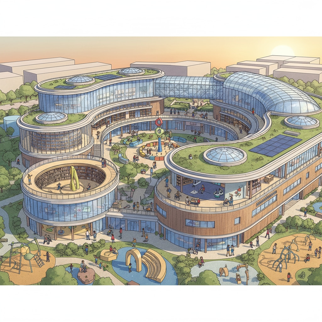 K-12 education spaces with innovative architectural designs for teenagers