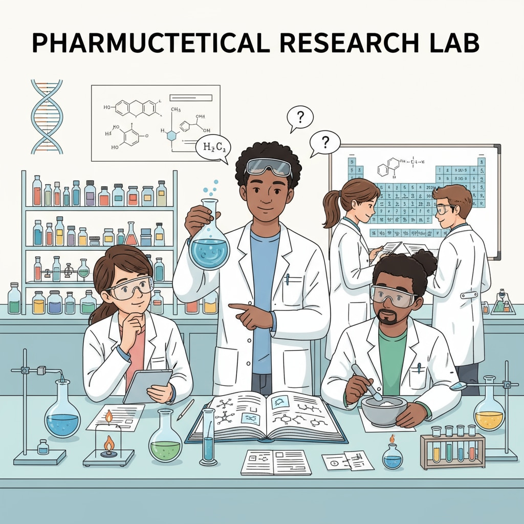 Students in a UK pharmacy laboratory exploring postgraduate entry possibilities in pharmacy education