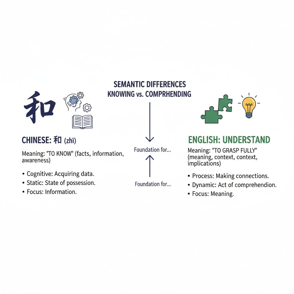 Comparison of semantic differences between 