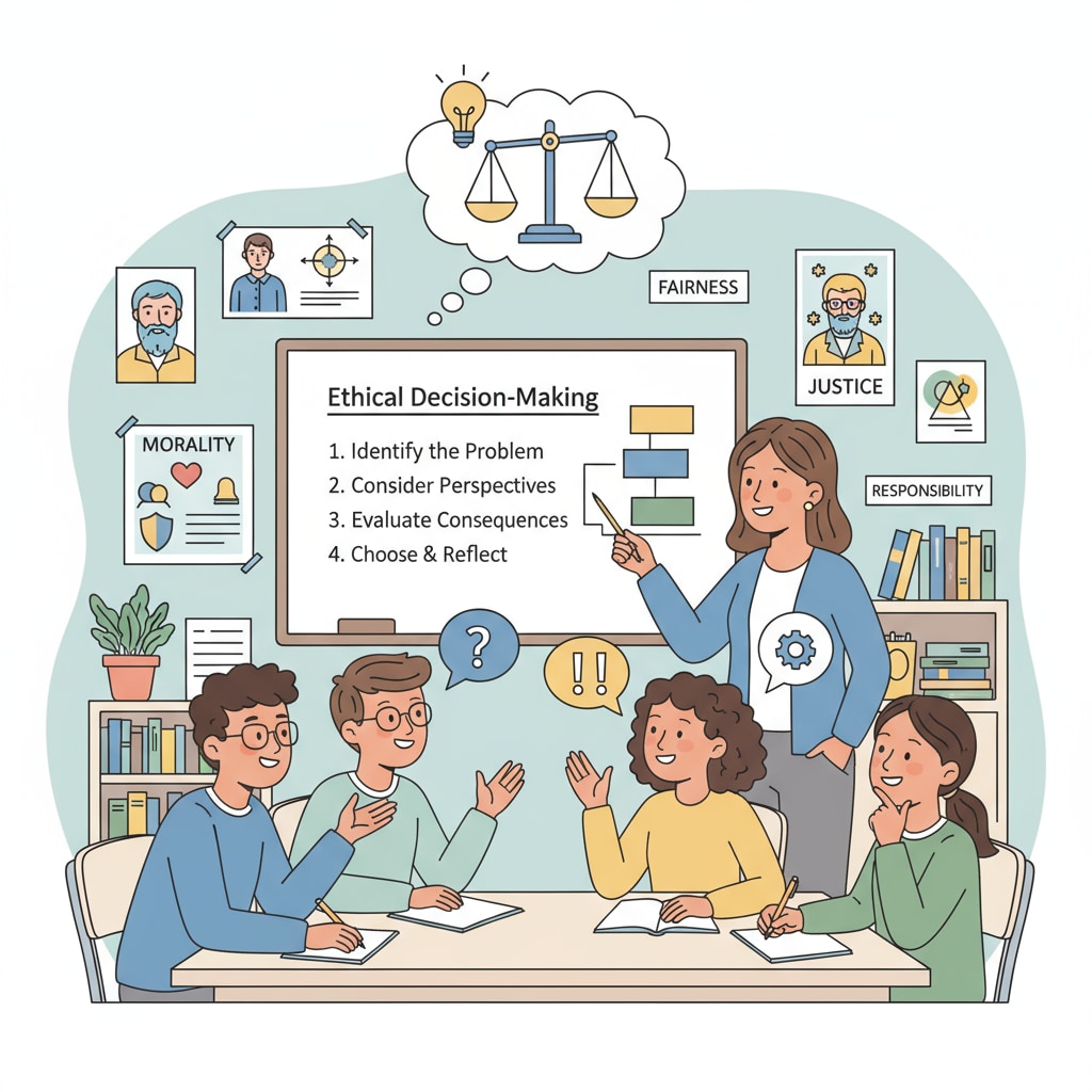 Students discussing ethics in a K12 classroom as part of educational reform related to compulsory moral courses.