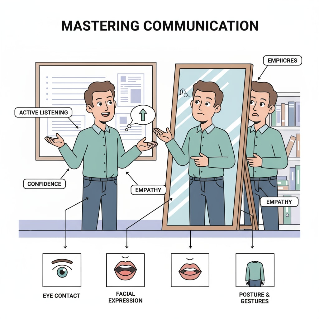 A person practicing communication skills for an interview in a short time