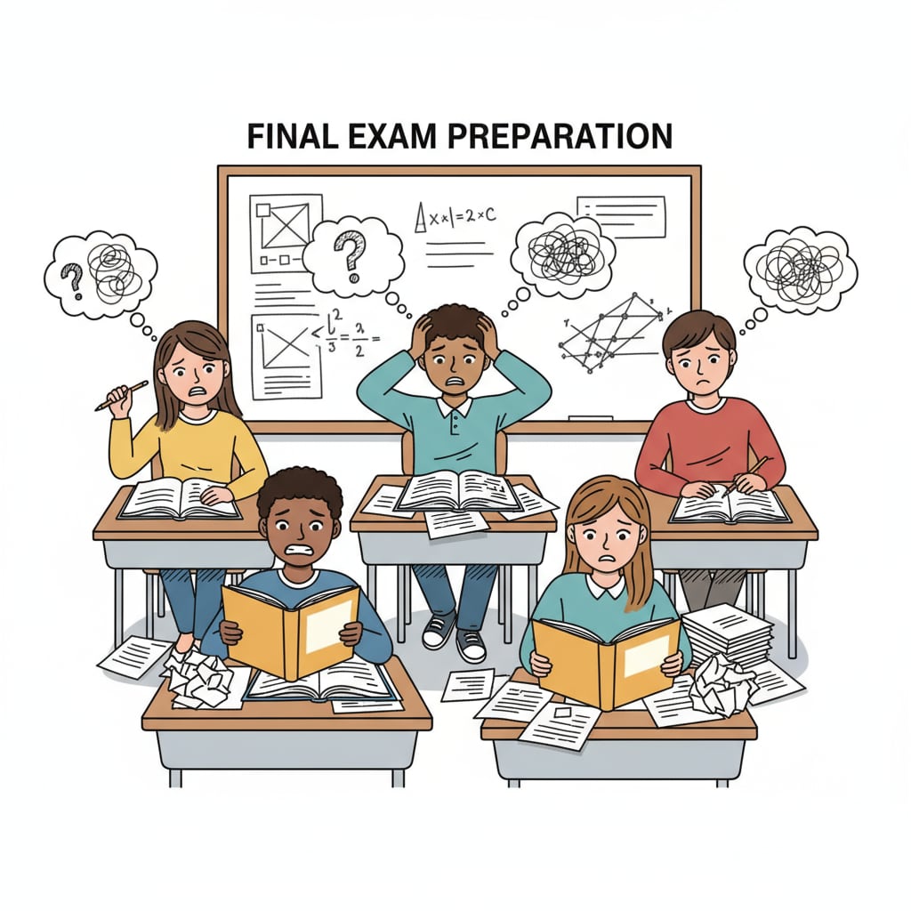 High school students showing signs of stress related to their academic decline after the pandemic