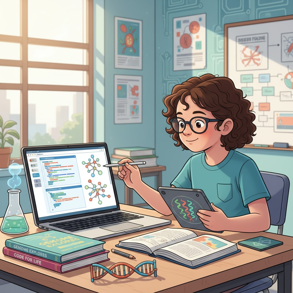 K12 student programming for bioinformatics
