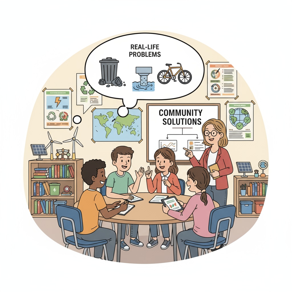 Students discussing real-life challenges in school