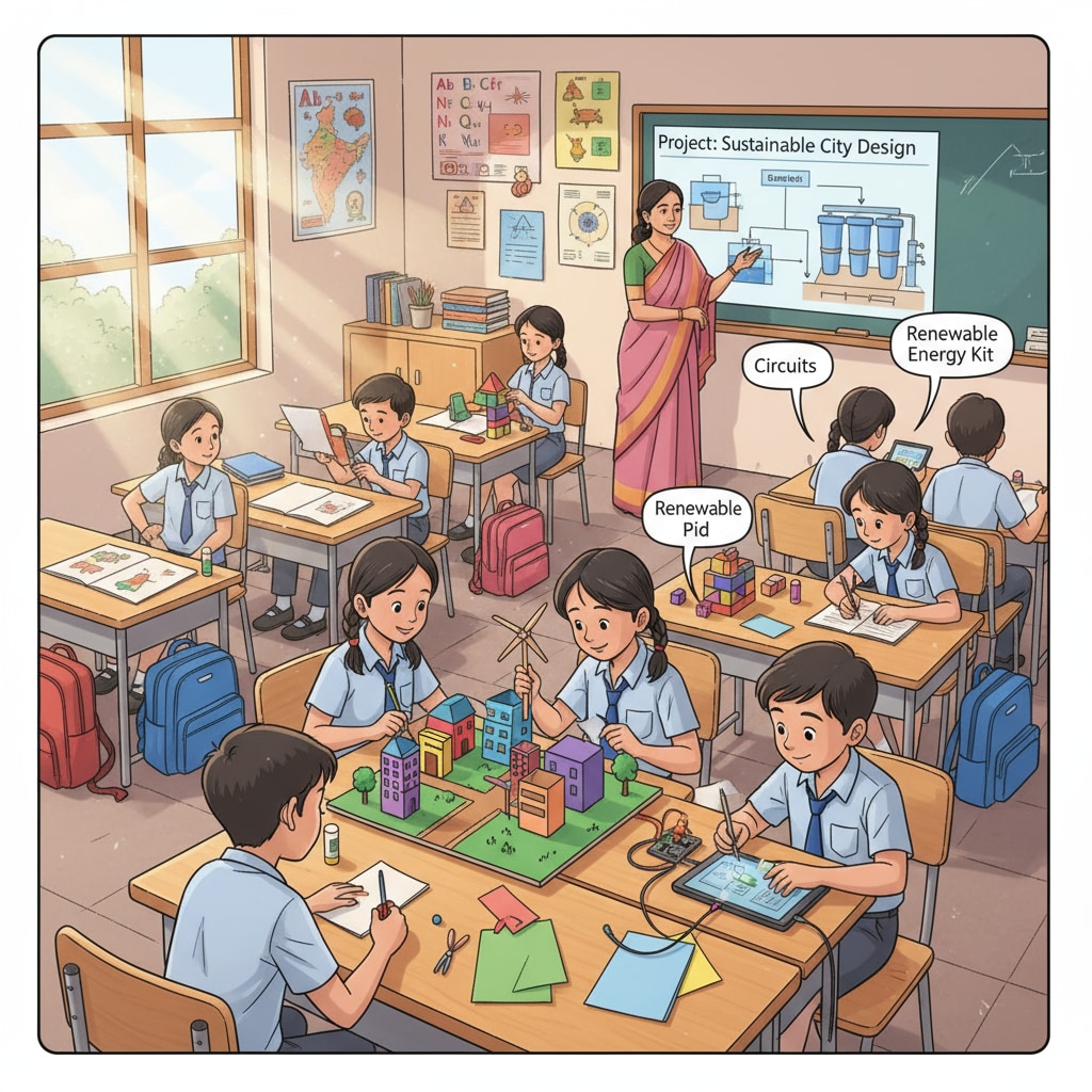 Implementation of NEP in an Indian K12 school through project - based learning
