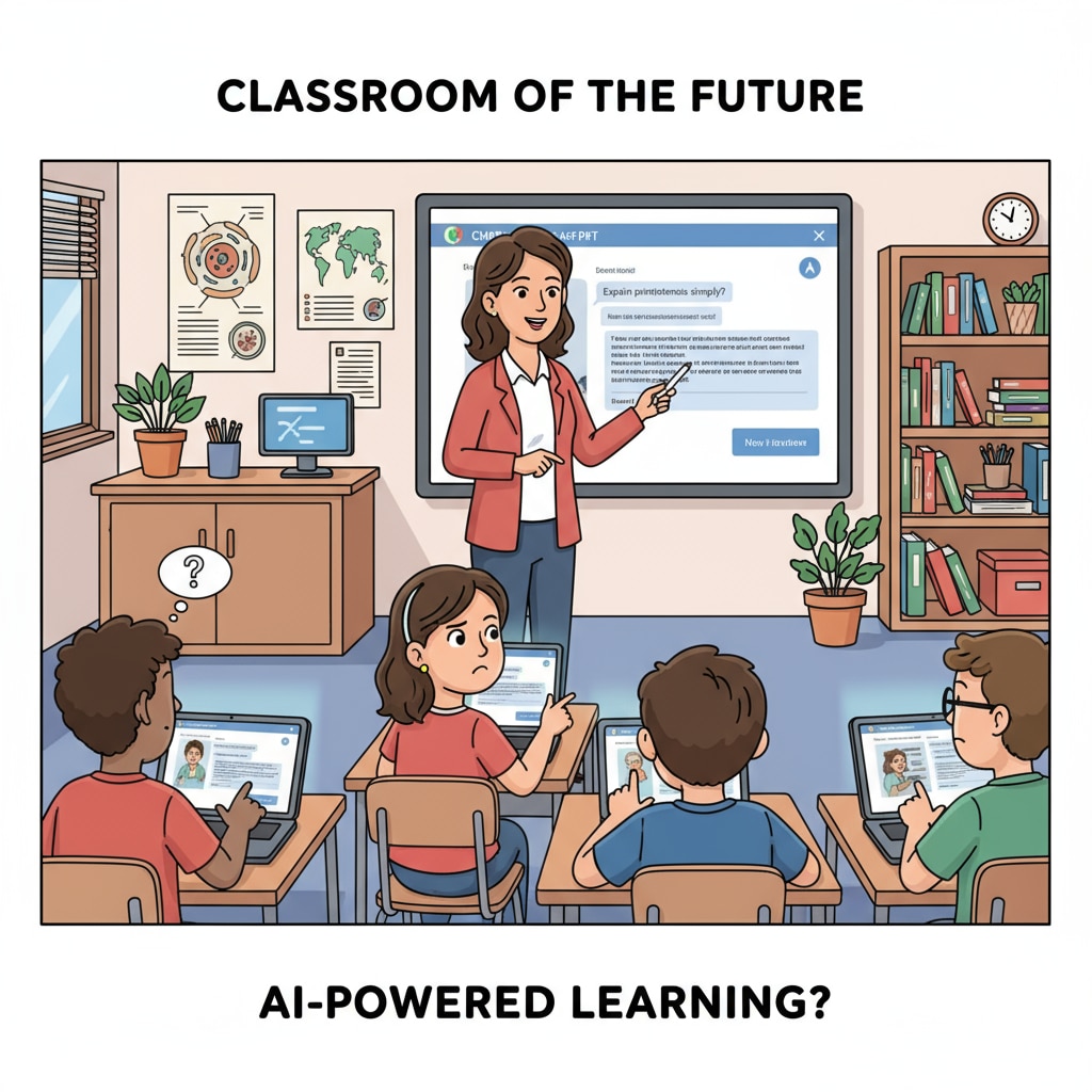 Students using ChatGPT in the classroom, highlighting the limitations of ChatGPT as an educational tool