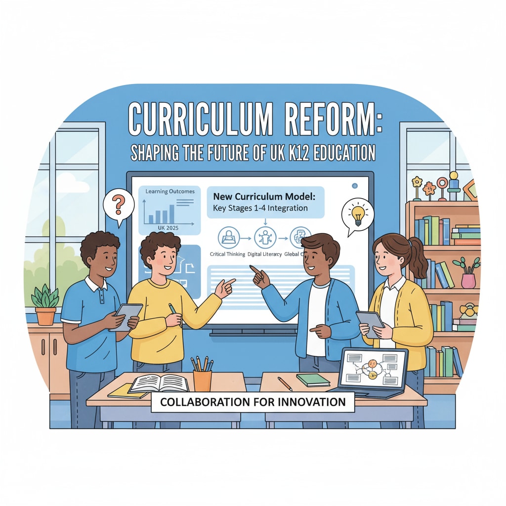 UK K12 students working on a project for curriculum reform and assessment improvement