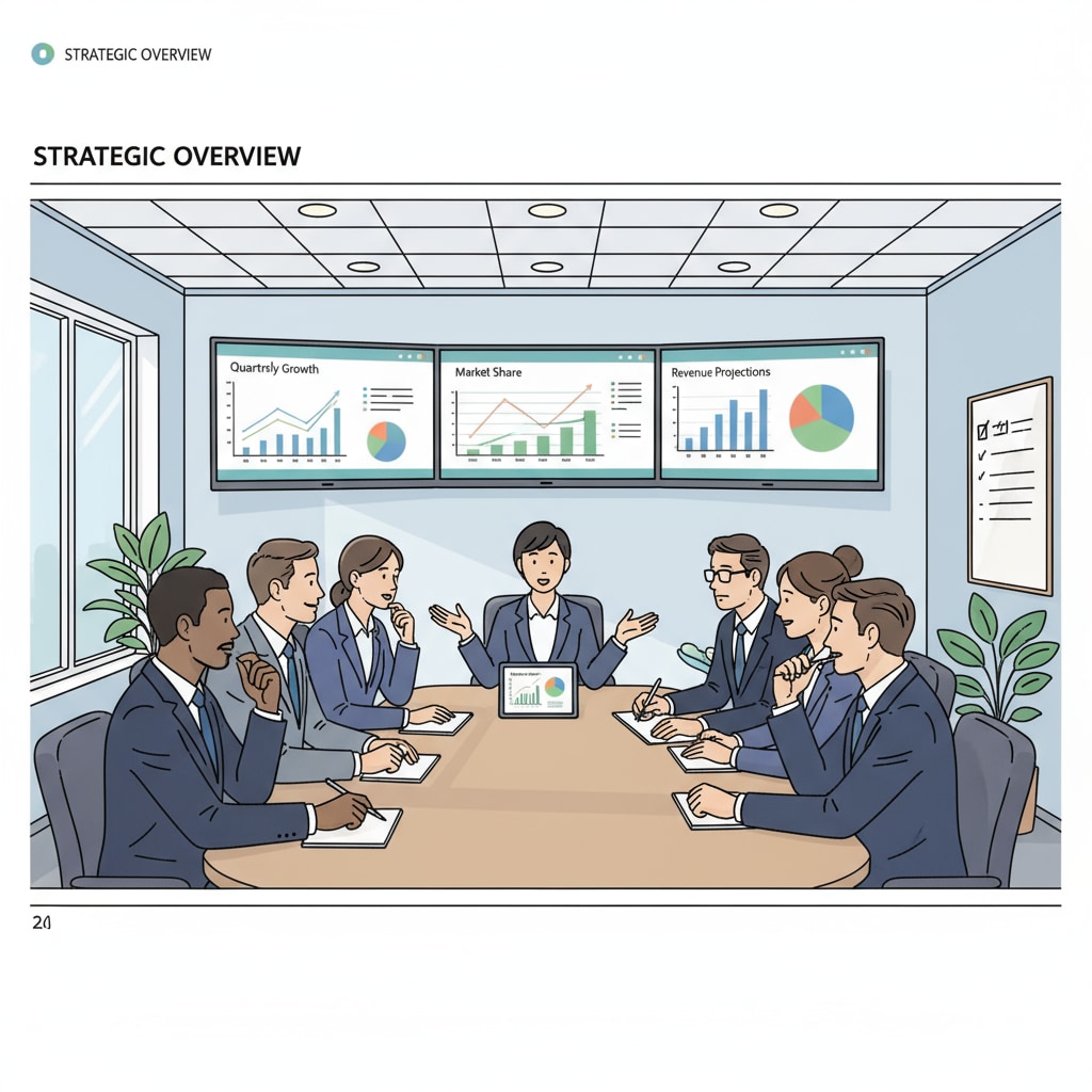 Business leaders in a meeting discussing strategies relevant to IQ research, leadership, and General Motors