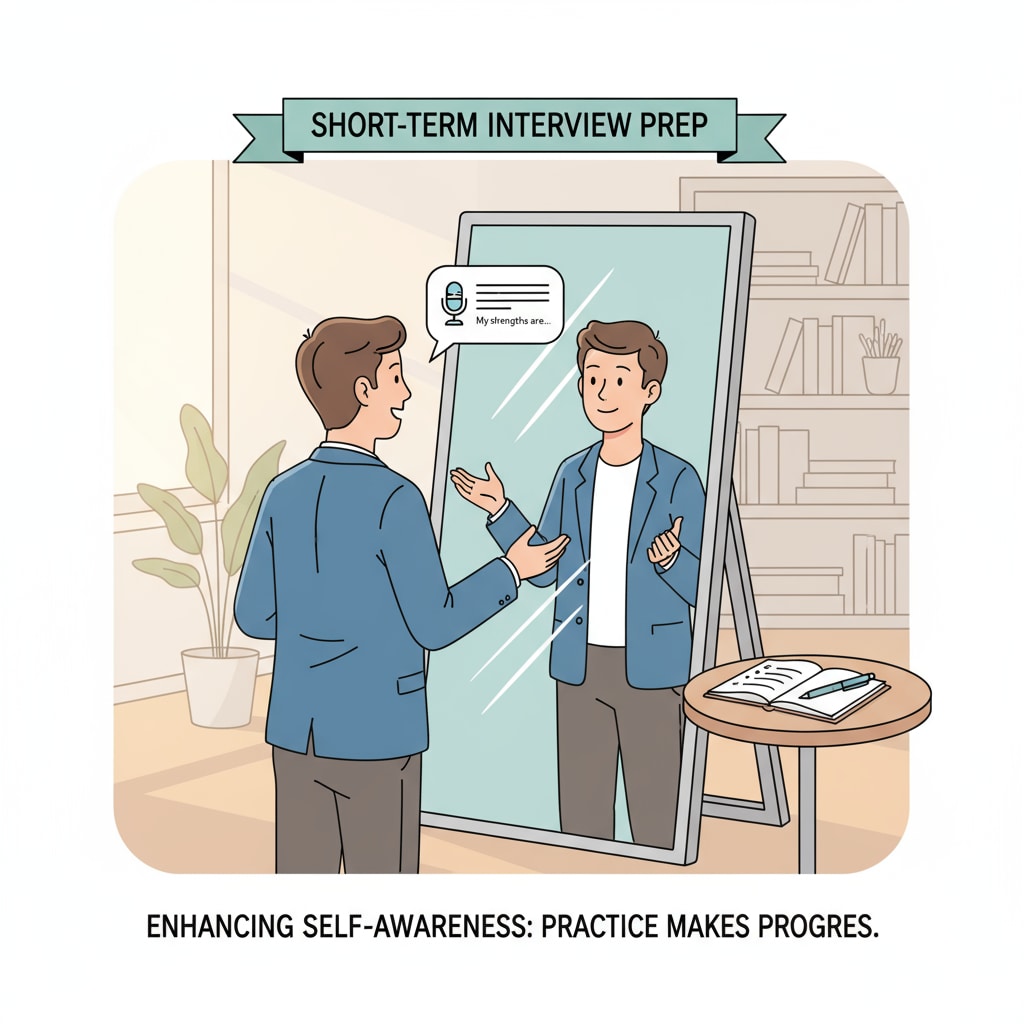 A person practicing communication skills for interview preparation in a short term