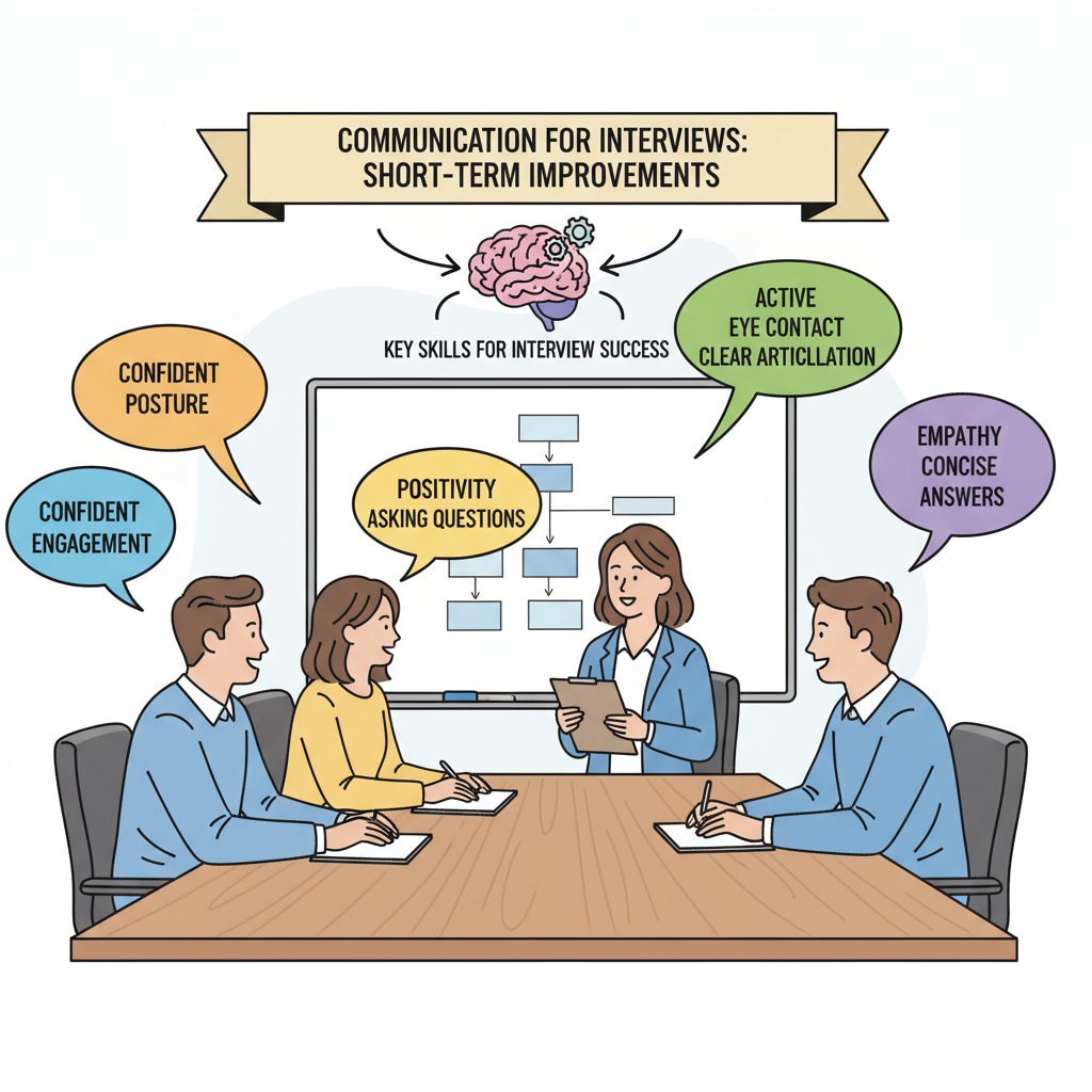 People showing effective communication skills for short-term interview preparation