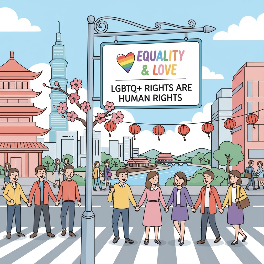 Sign of support for LGBT rights relevant to transgender students studying psychology in Asia.