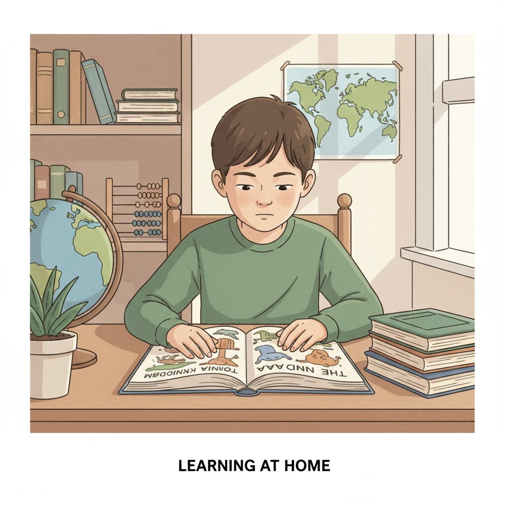 A home-schooled child with limited educational diversity