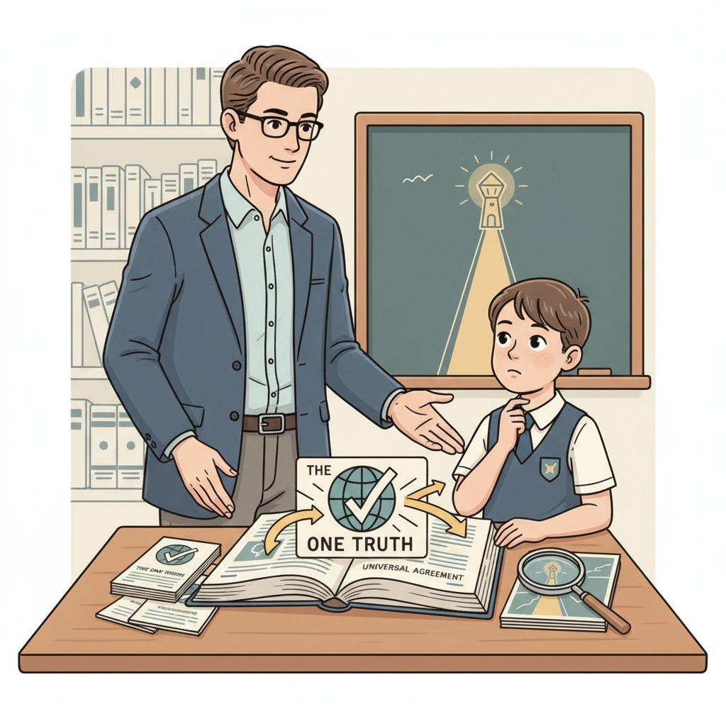 A parent teaching a child at home with potential bias transmission