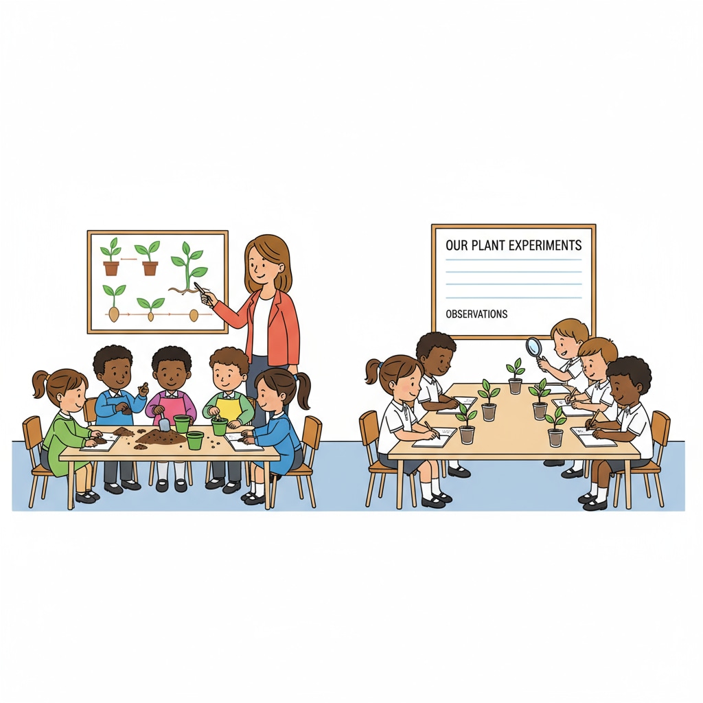 Customized science learning activities for different grade levels in a resource class to balance teaching
