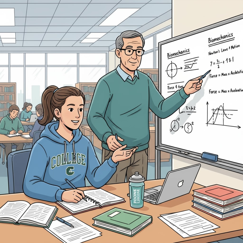 Student-athlete attending a study session to fulfill academic requirements for college