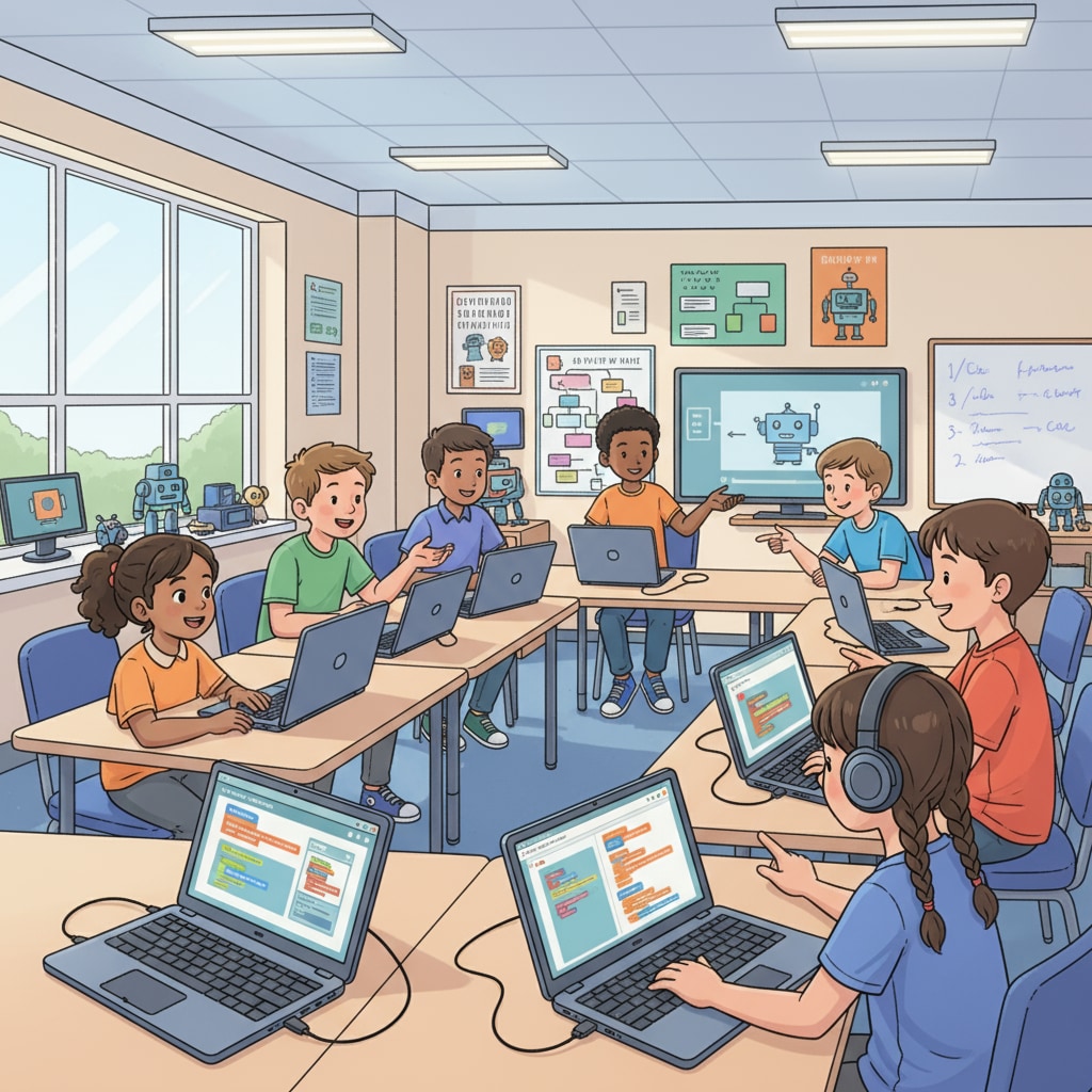 K12 students learning programming to prepare for bioinformatics