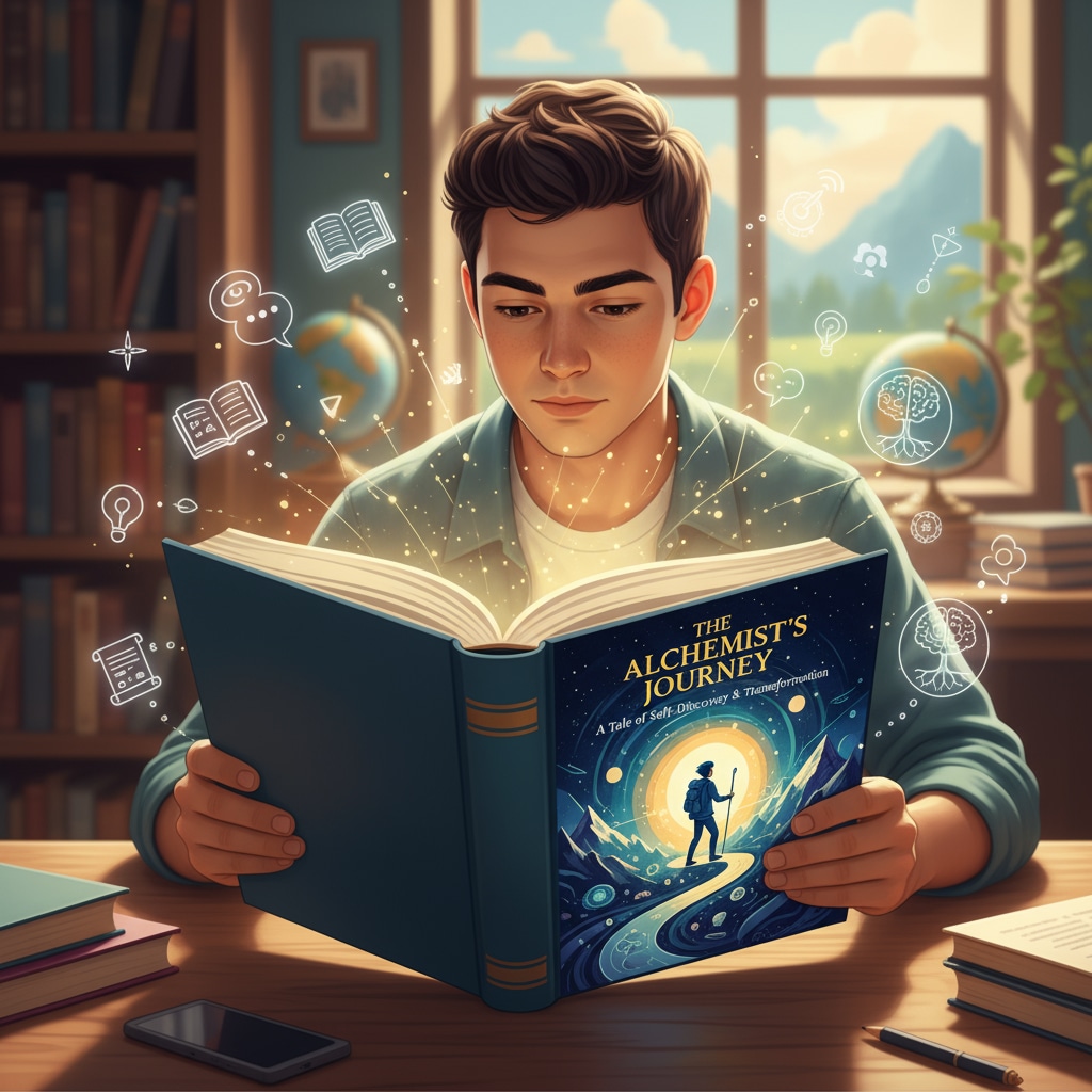 Student reading a book for identity transformation as part of storytelling in education, identity transformation, and teaching methods