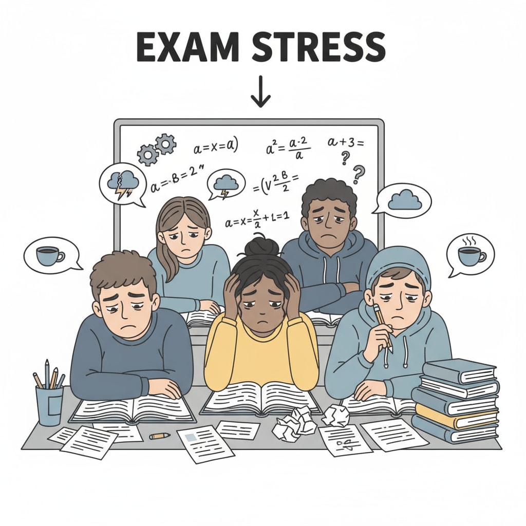 K12 students under mental health pressure in a classroom setting