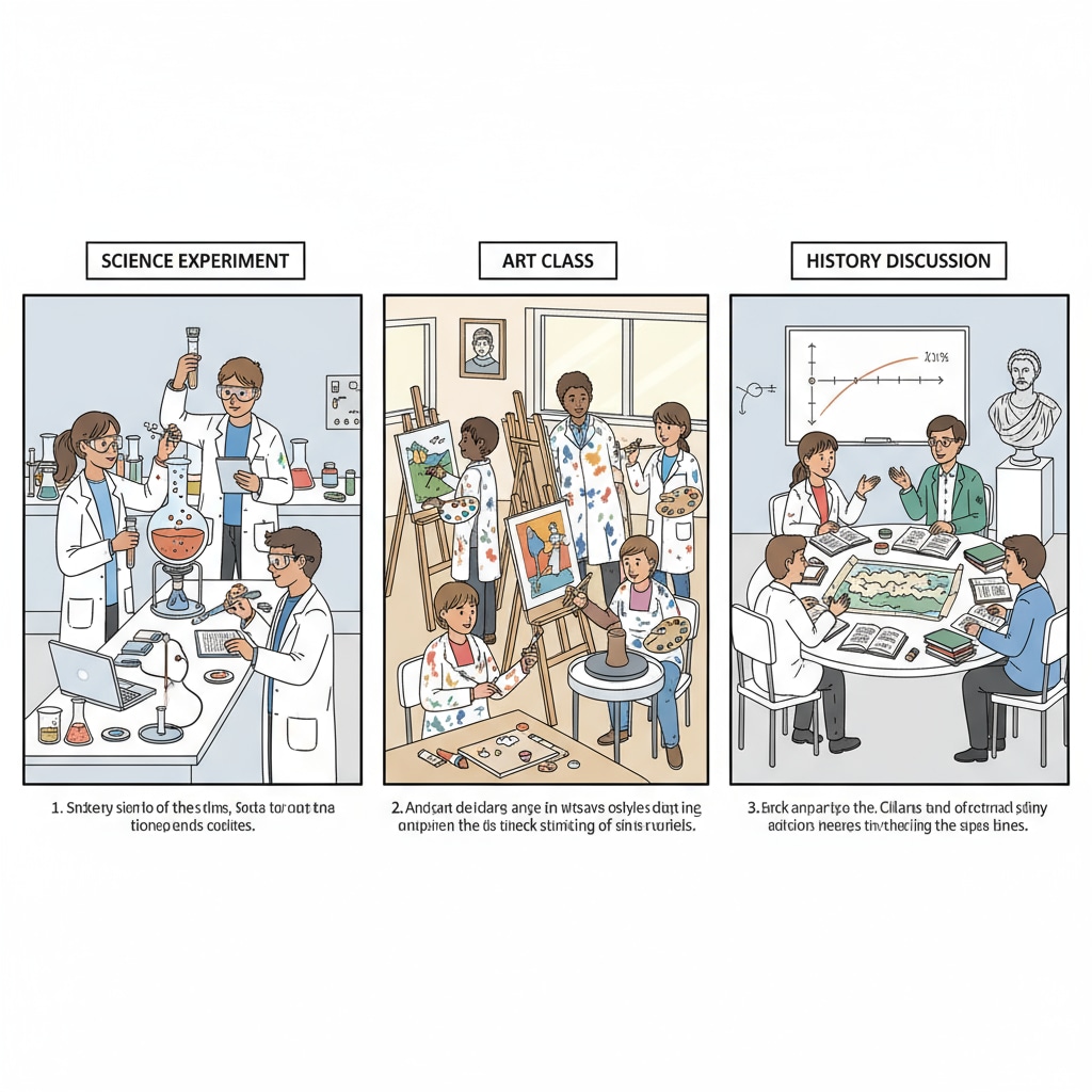 Students enjoying diverse learning experiences in an education marketization context