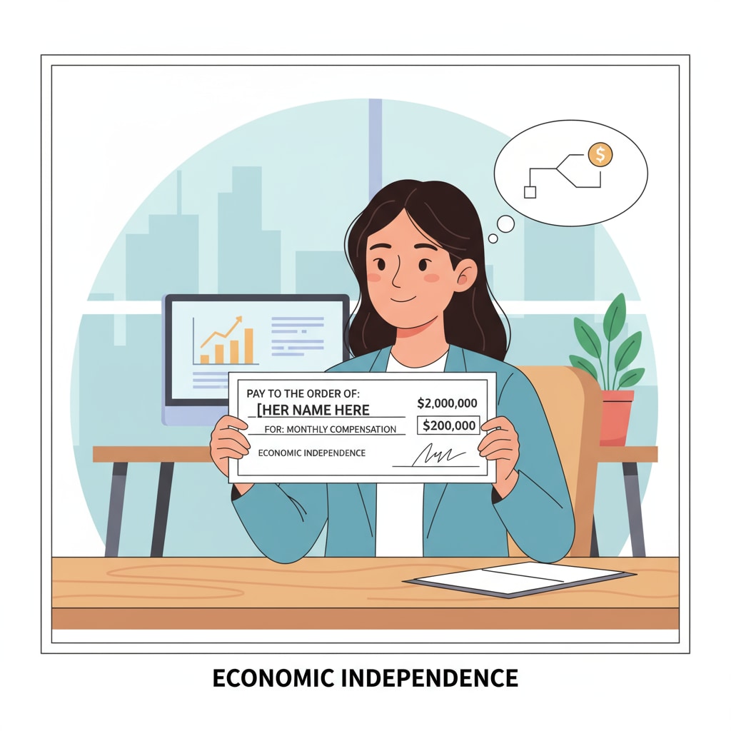 Young professional looking at paycheck in the context of master's degrees, employment choices, and career planning
