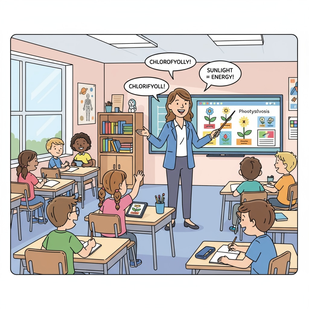 A teacher providing emotional and social interaction in K12 education