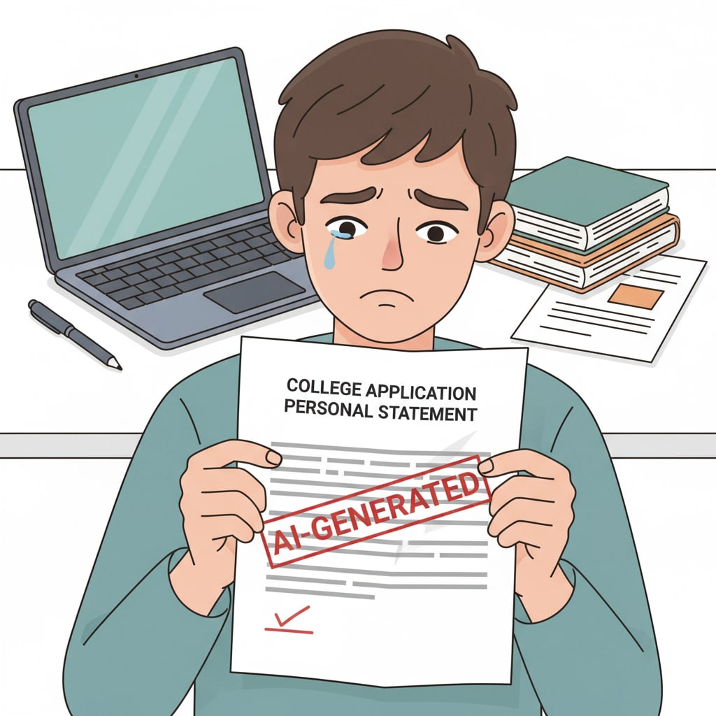 Student upset after personal statement for college application flagged as AI-generated