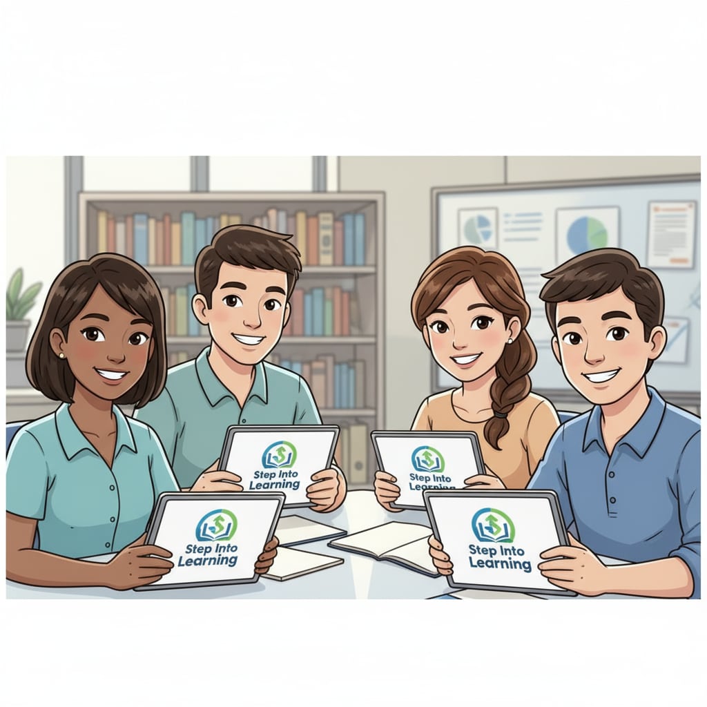 Students using the uncensored learning social platform Step Into Learning