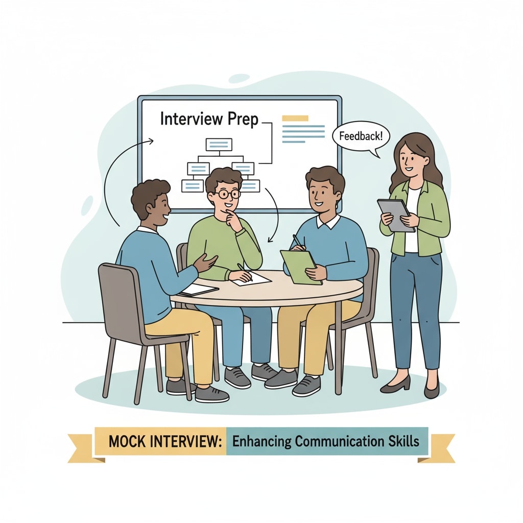 People having a mock interview to enhance communication skills for interviews in a short time