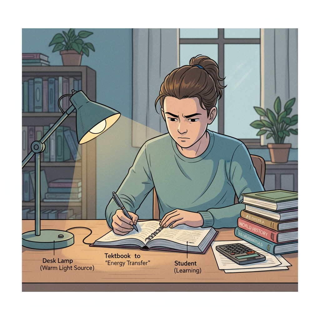 A student doing homework at home as part of the homework, students, debate in K12 education