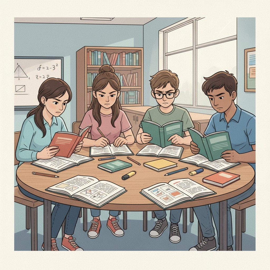 Students studying intently in a classroom under the quarter system