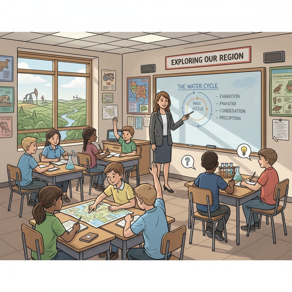 Students in a classroom in Oklahoma and Arkansas, an important part of their educational background