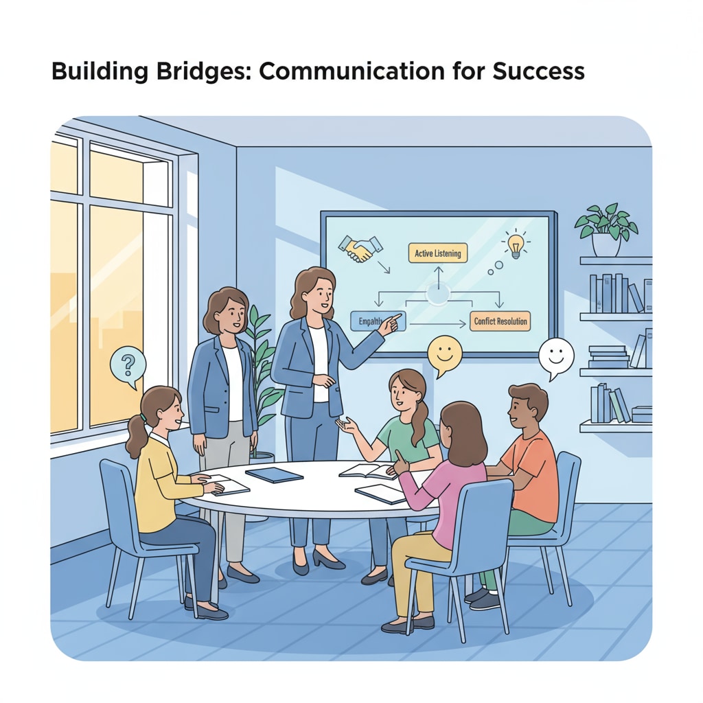 A group of school counselors are engaged in a discussion with students in a meeting room, showing an interactive scene of communication. School counselors discussing with students in the education system to fulfill their duties