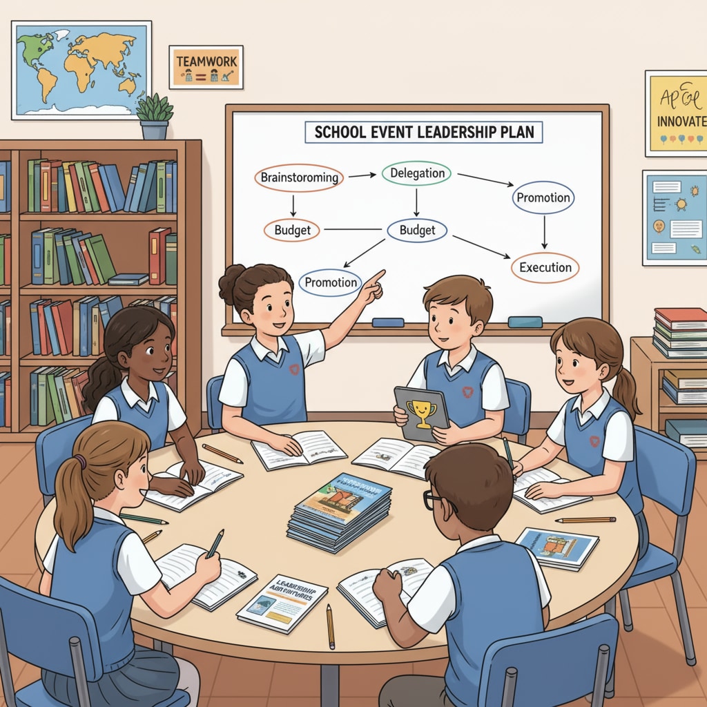 Classroom scene showing students engaged in leadership activity related to General Motors, IQ research, and leadership